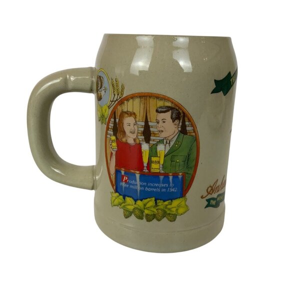 Vintage Anheuser-Busch Adolphus Busch III Collectible Beer Stein Mug 1989 - Picture 4 of 6